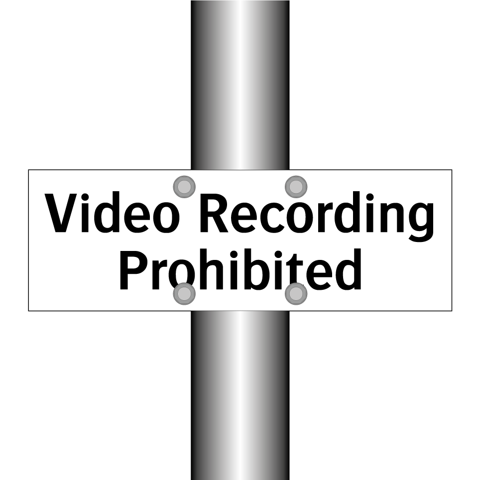 Video Recording Prohibited