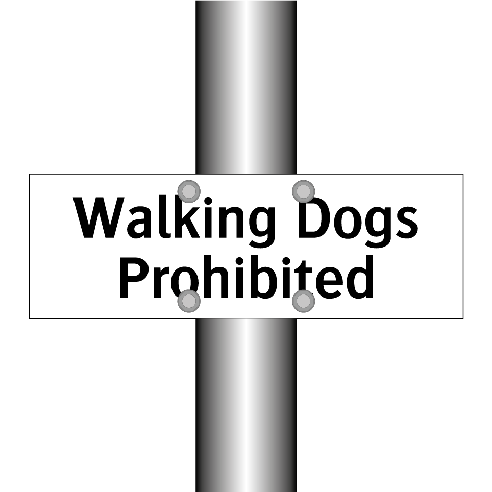 Walking Dogs Prohibited