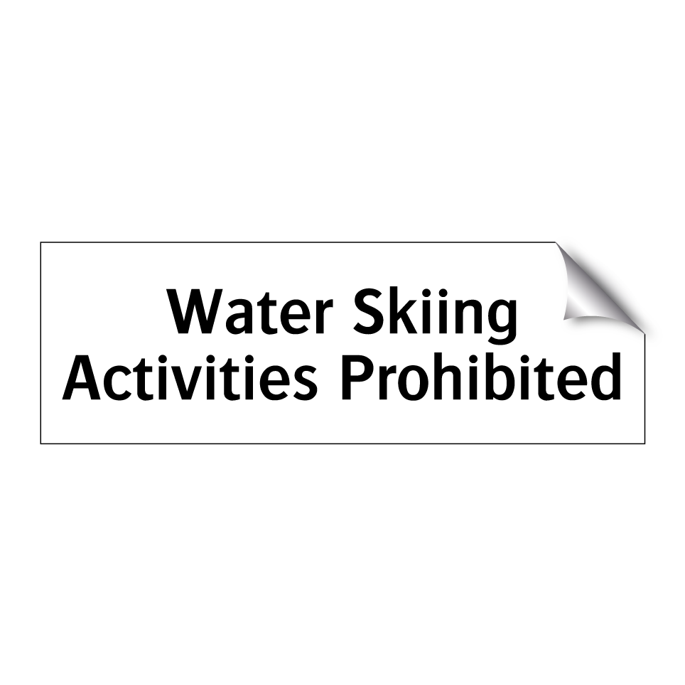 Water Skiing Activities Prohibited