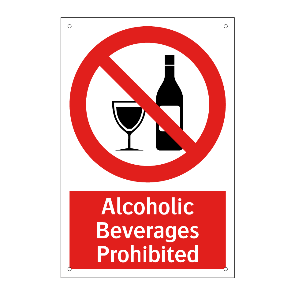 Alcoholic Beverages Prohibited