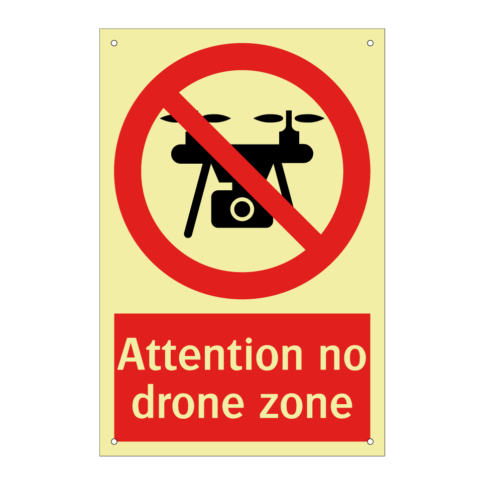 Attention no drone zone