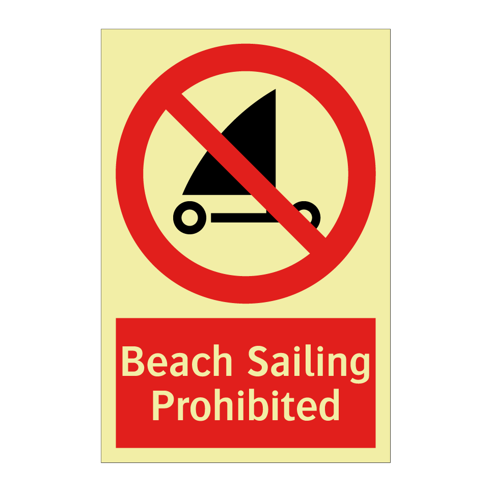 Beach Sailing Prohibited