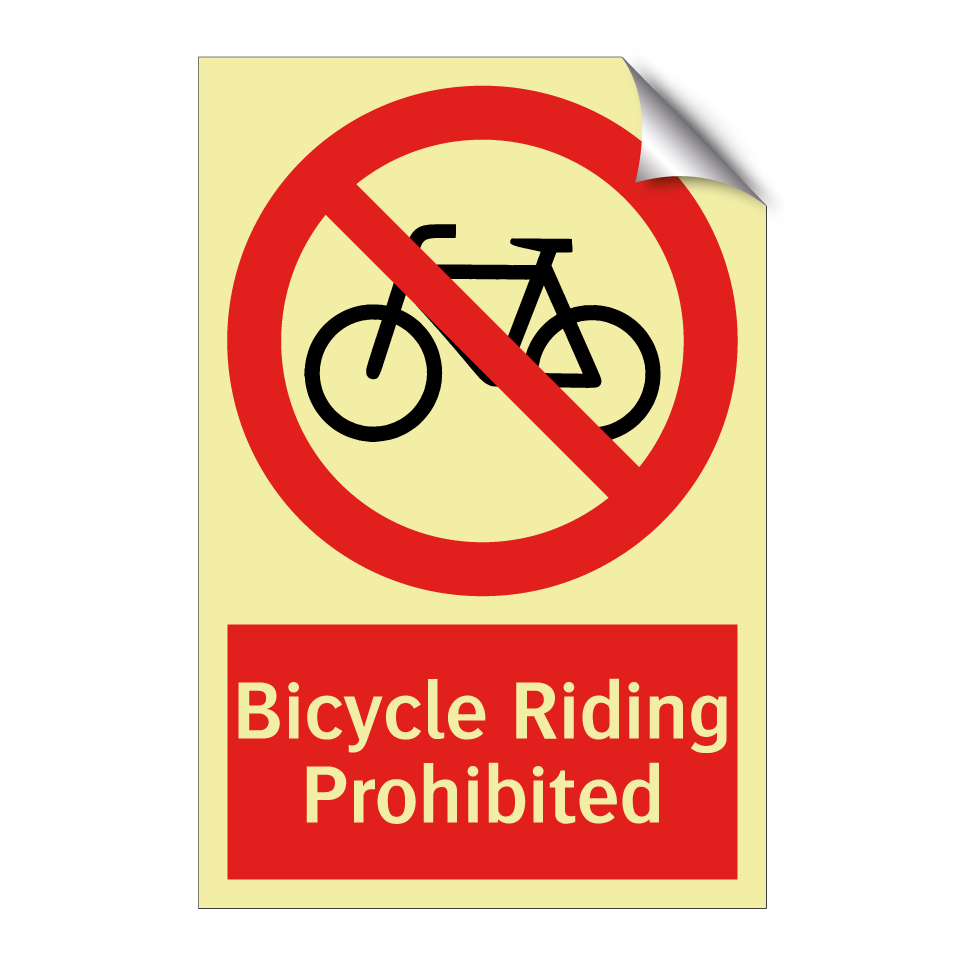 Bicycle Riding Prohibited