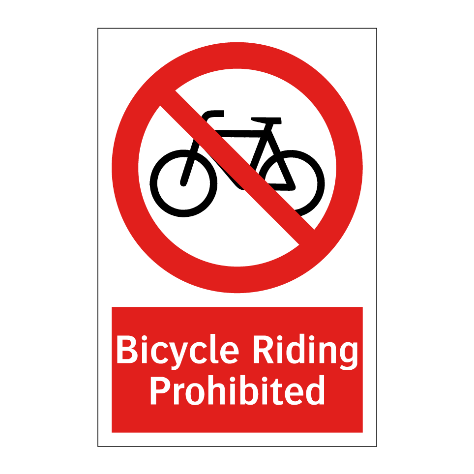 Bicycle Riding Prohibited