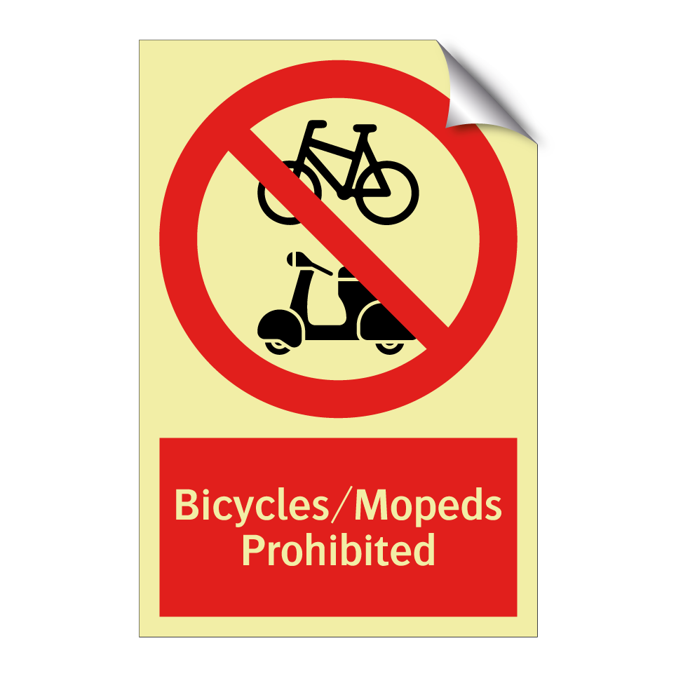 Bicycles/Mopeds Prohibited