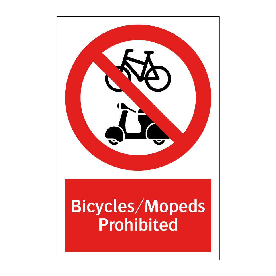 Bicycles/Mopeds Prohibited