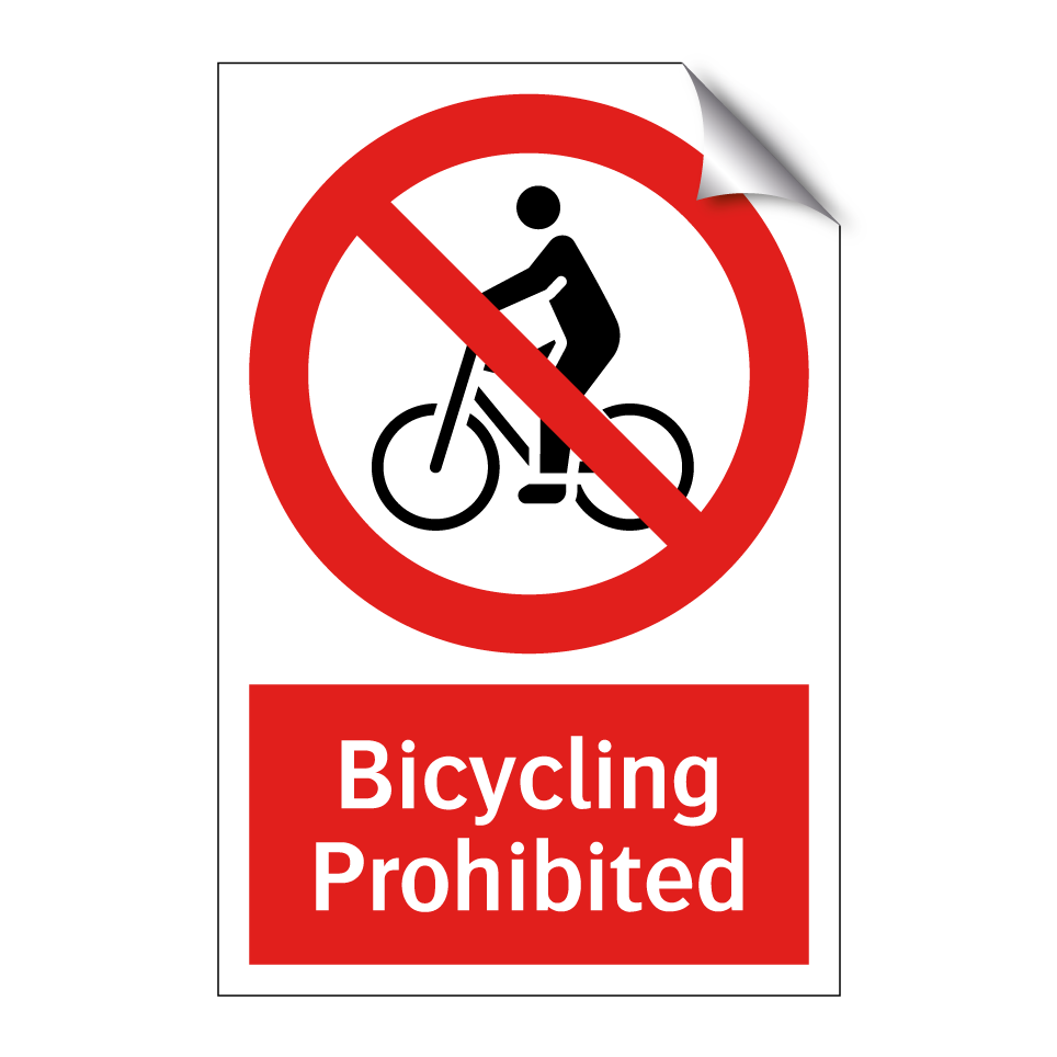 Bicycling Prohibited