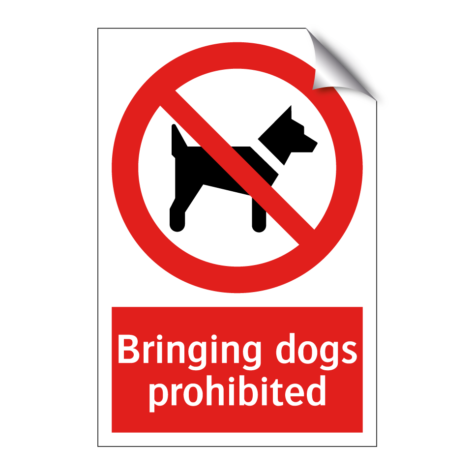 Bringing dogs prohibited