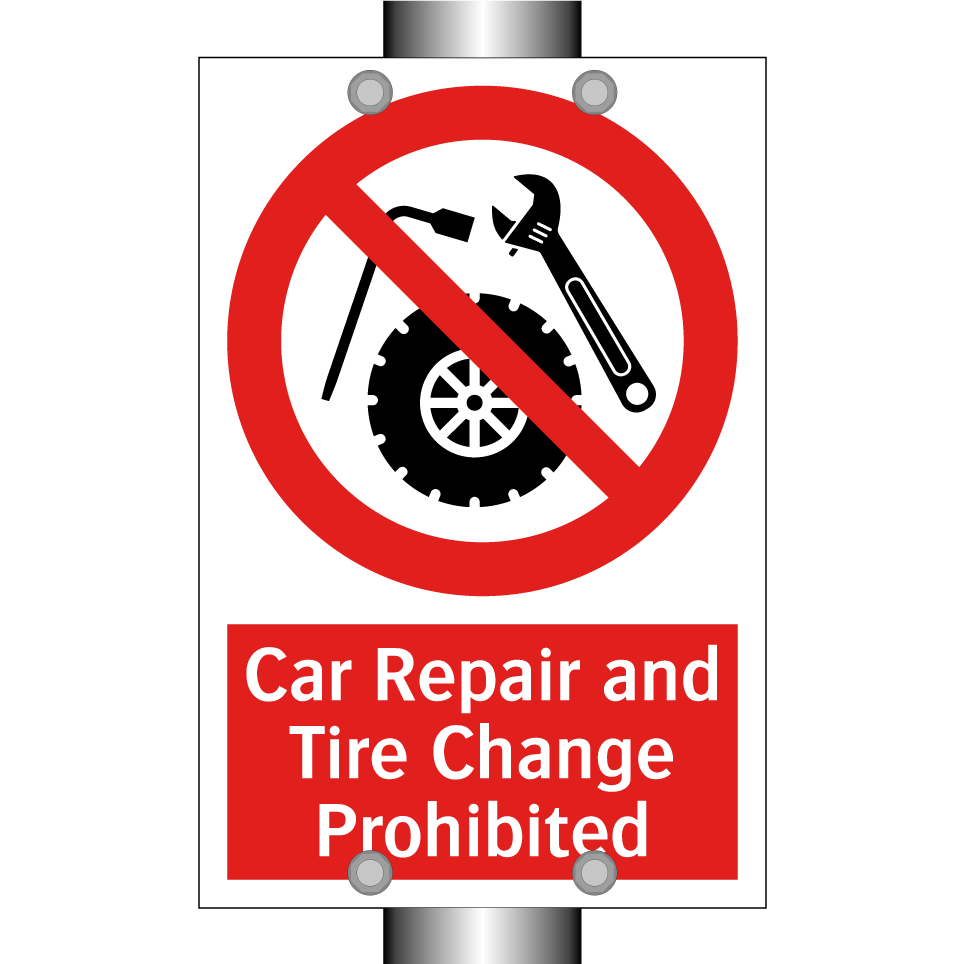 Car Repair and Tire Change Prohibited