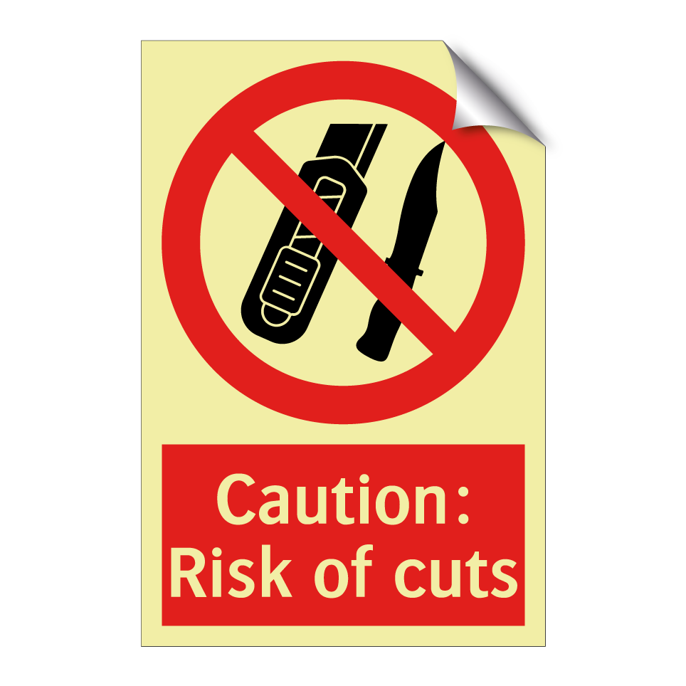 Caution: Risk of cuts