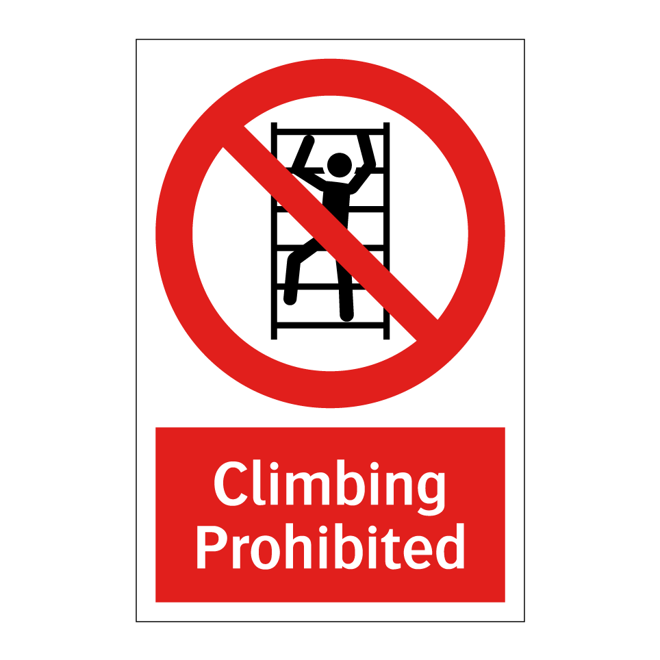 Climbing Prohibited
