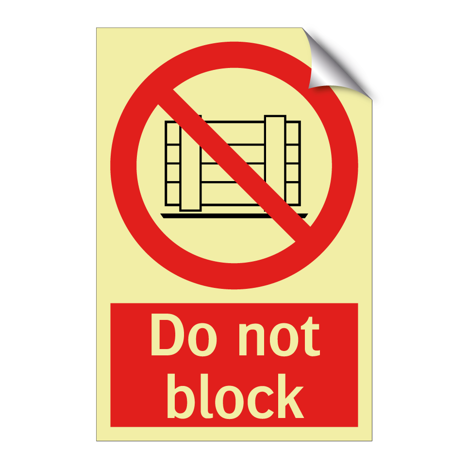 Do not block