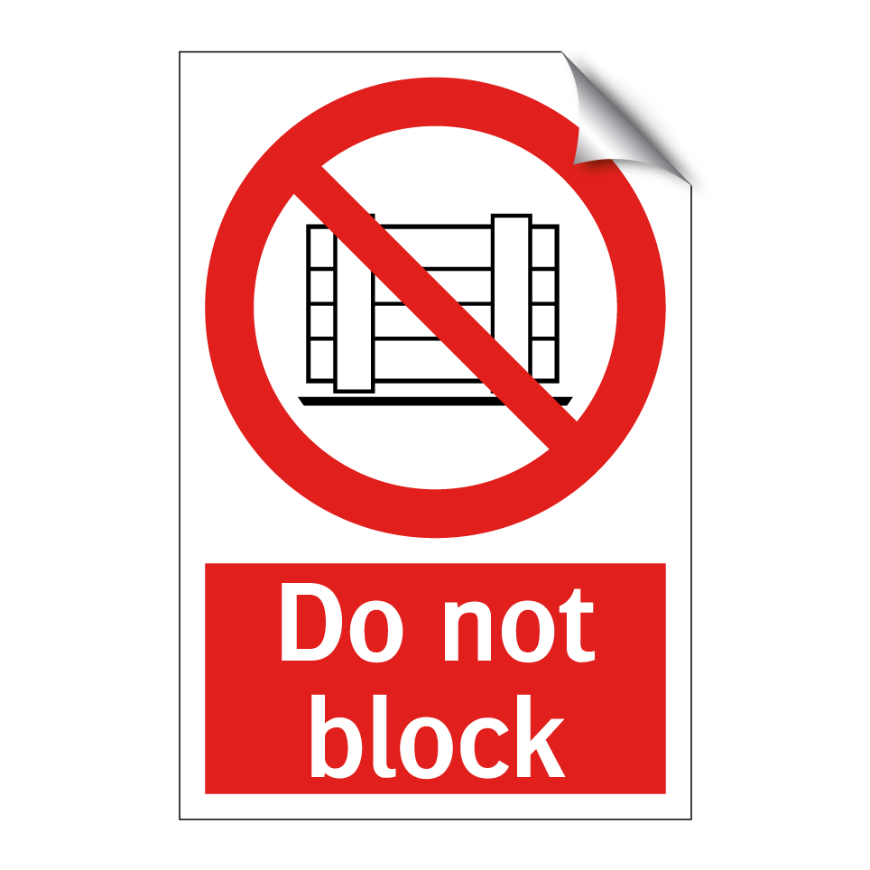 Do not block