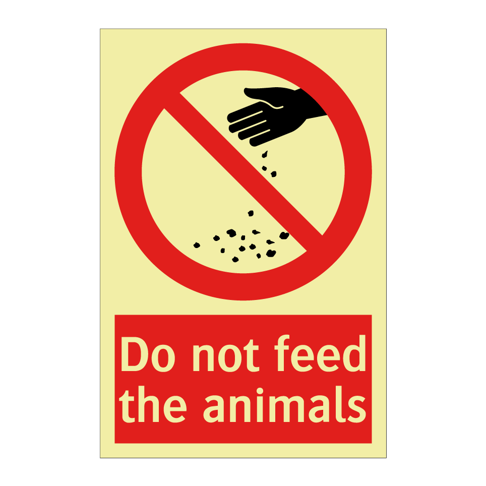 Do not feed the animals