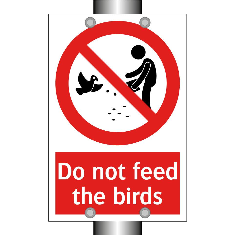 Do not feed the birds