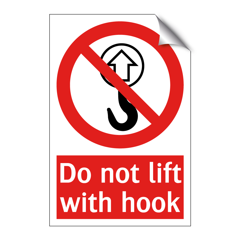 Do not lift with hook