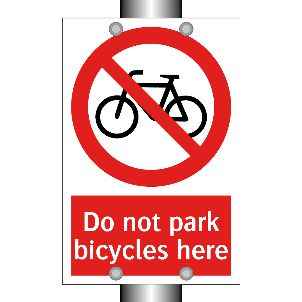 Do not park bicycles here