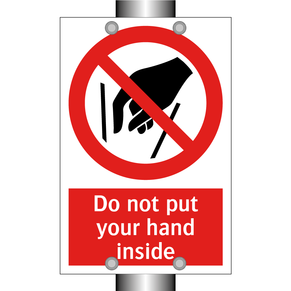 Do not put your hand inside