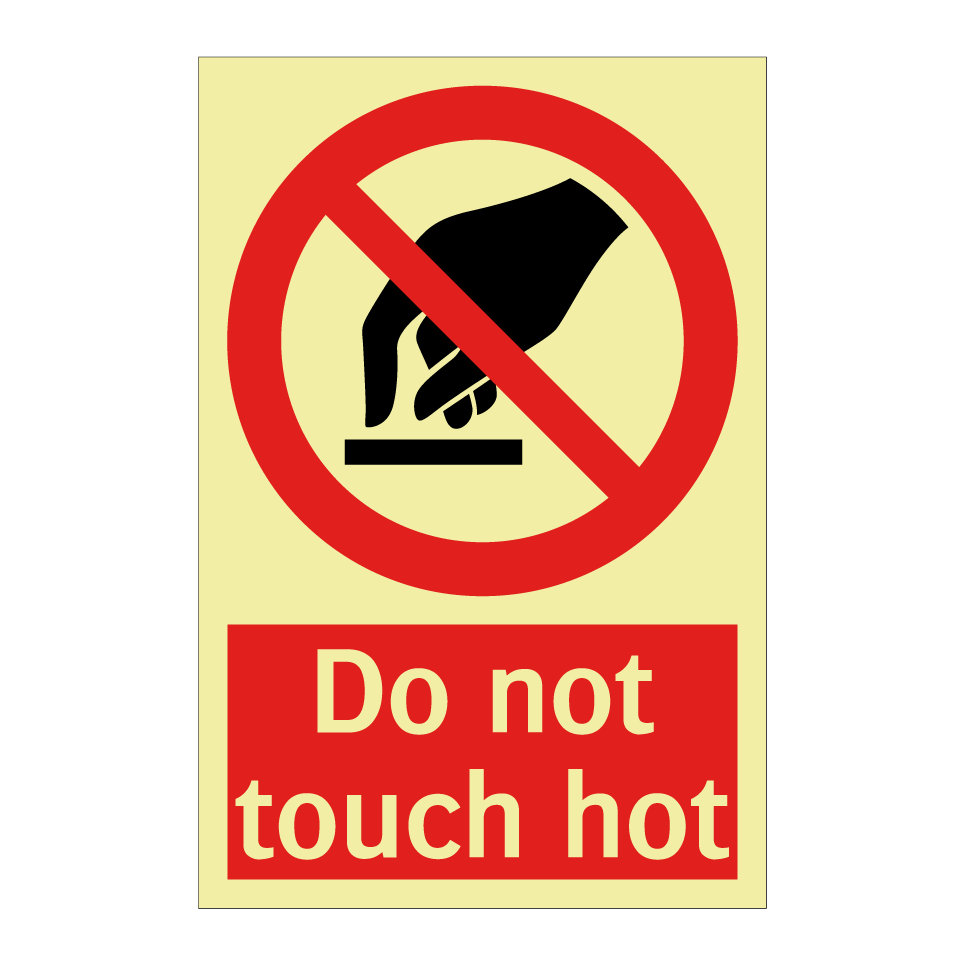 Do not touch hot