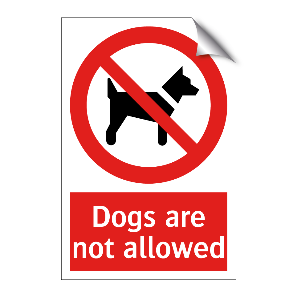 Dogs are not allowed
