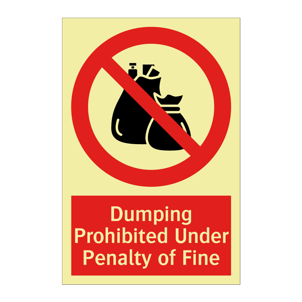 Dumping Prohibited Under Penalty of Fine