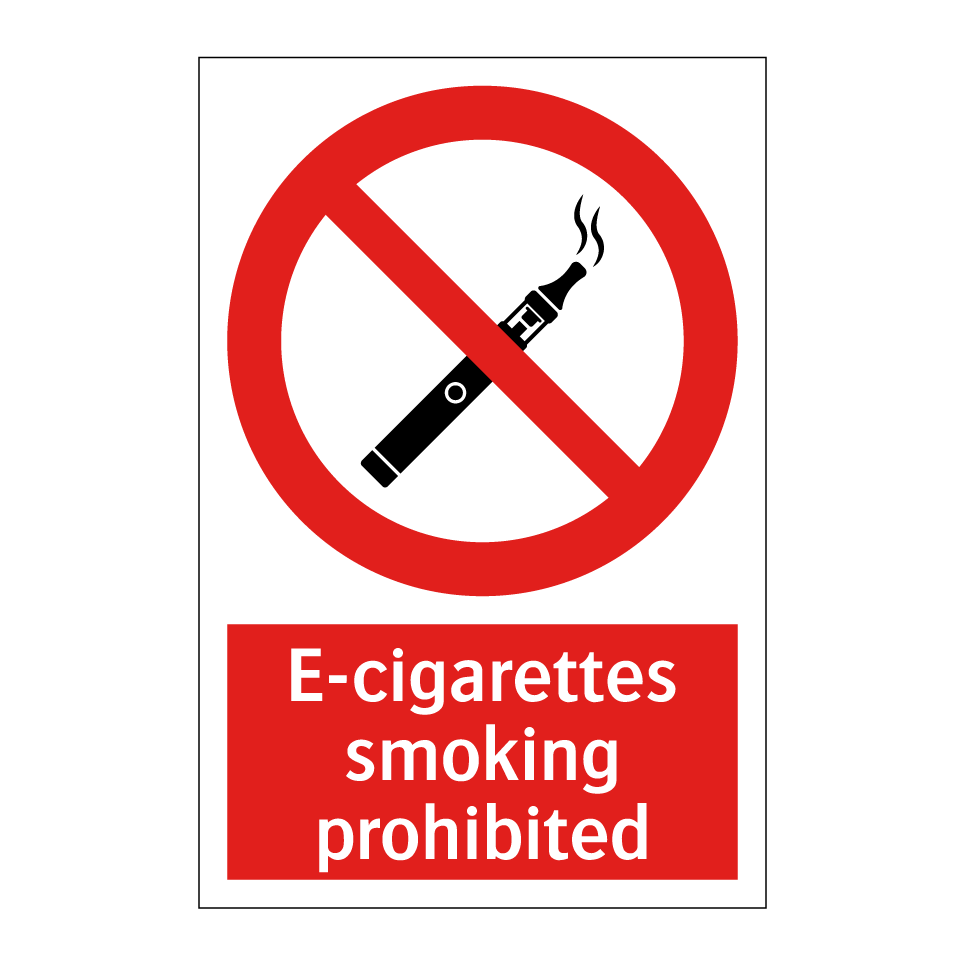 E-cigarettes smoking prohibited