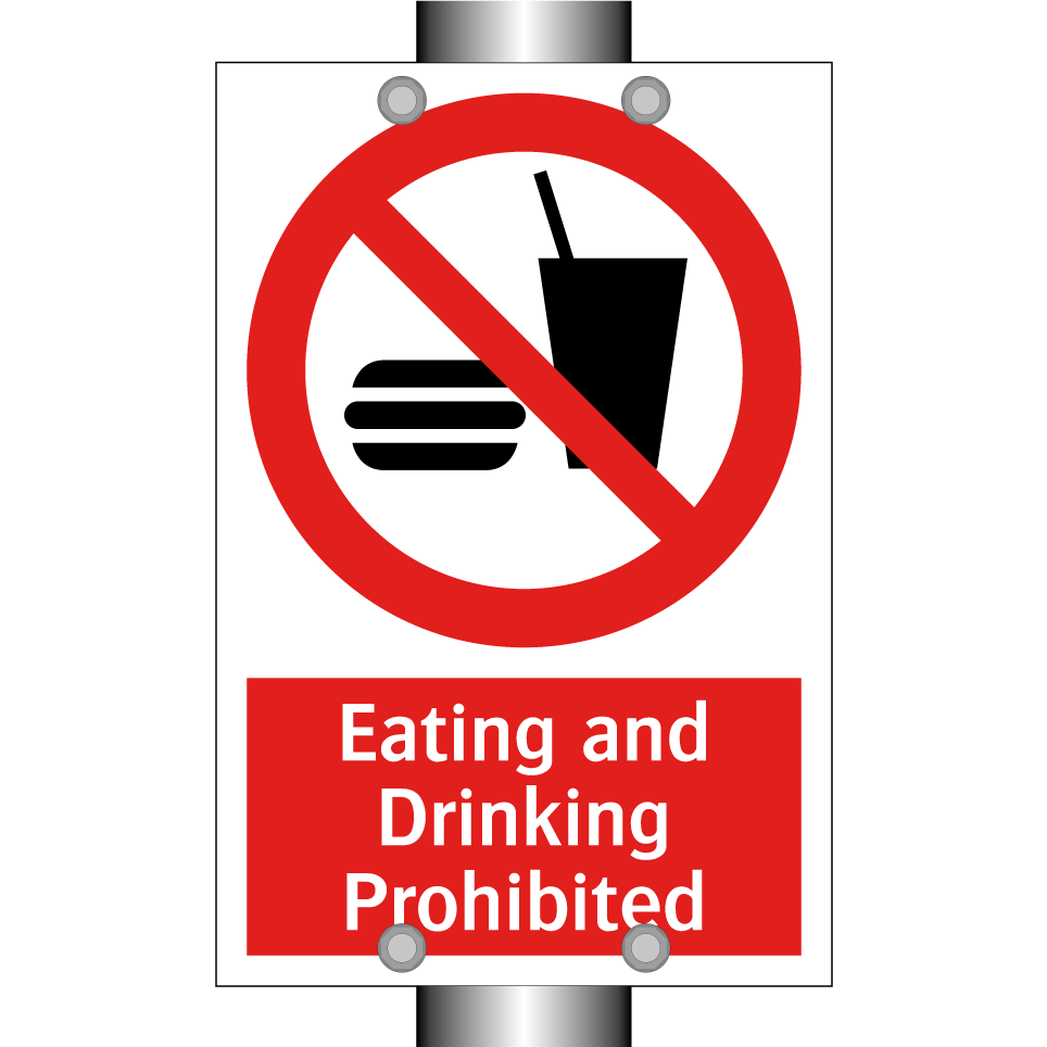 Eating and Drinking Prohibited