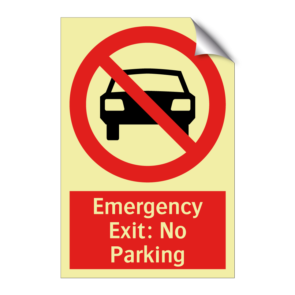 Emergency Exit: No Parking