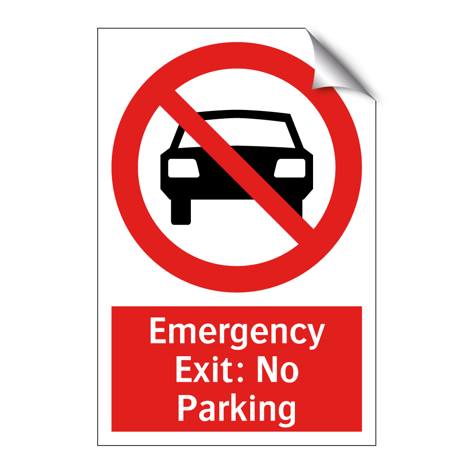 Emergency Exit: No Parking