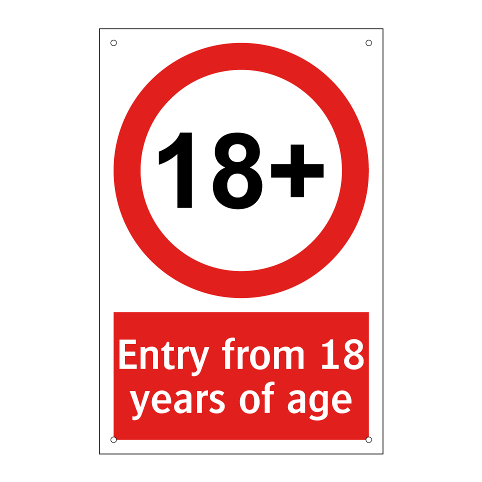 Entry from 18 years of age