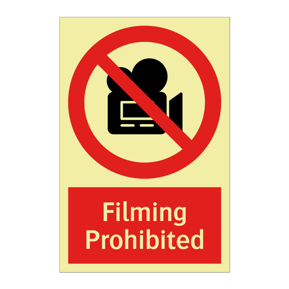 Filming Prohibited
