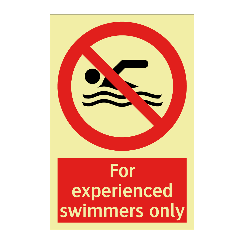 For experienced swimmers only