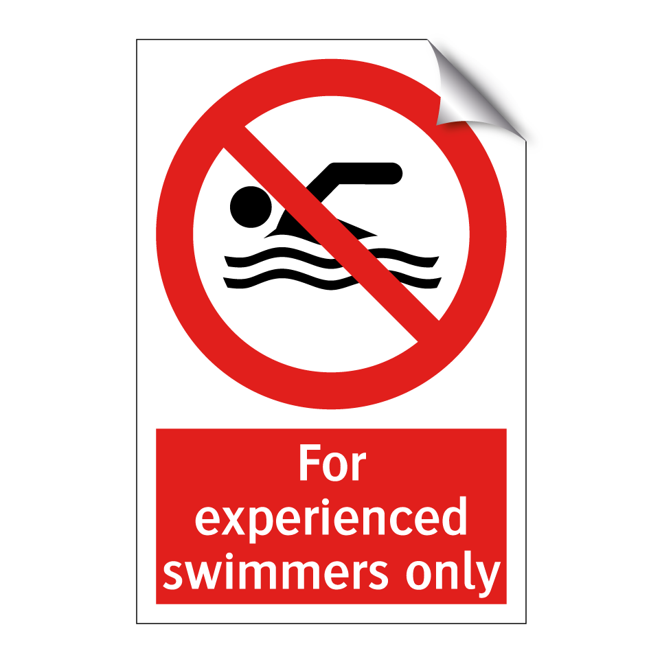 For experienced swimmers only