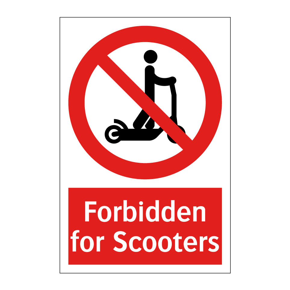 Forbidden for Scooters