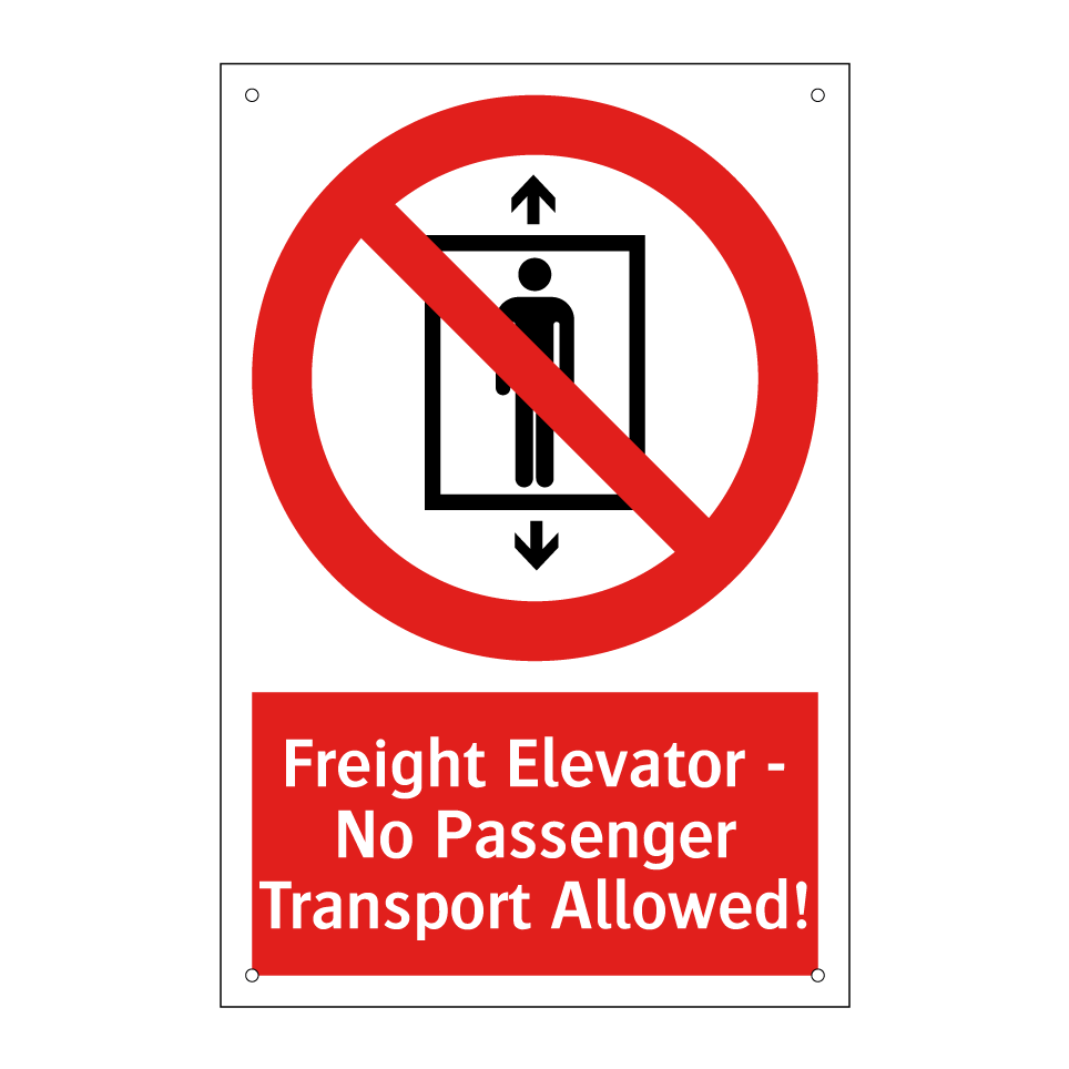 Freight Elevator - No Passenger Transport Allowed!