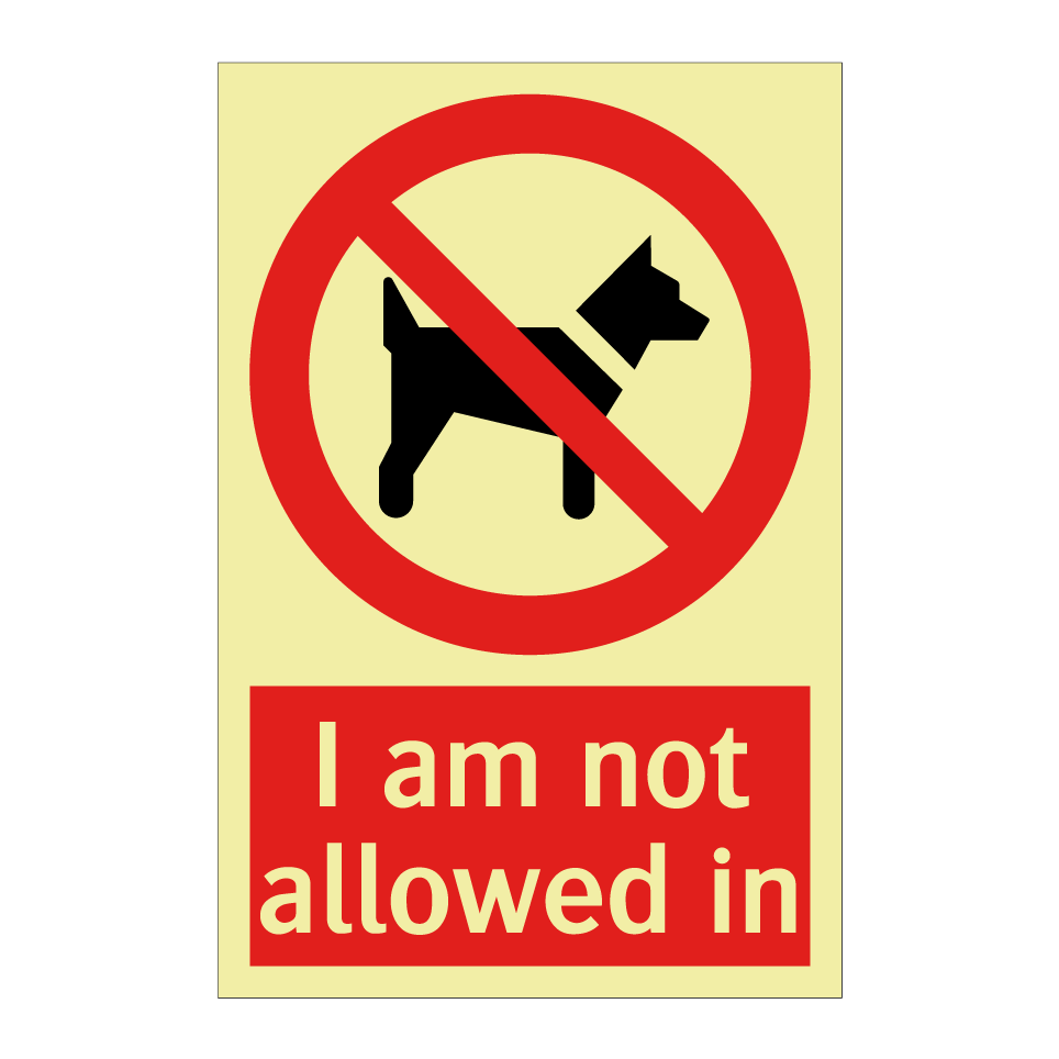 I am not allowed in