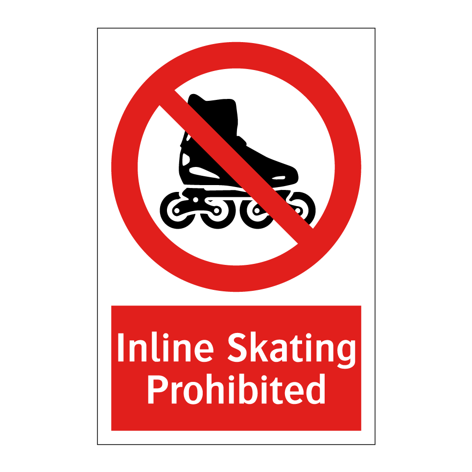 Inline Skating Prohibited
