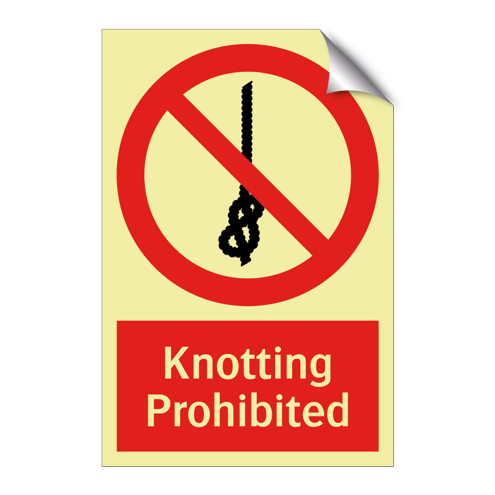Knotting Prohibited
