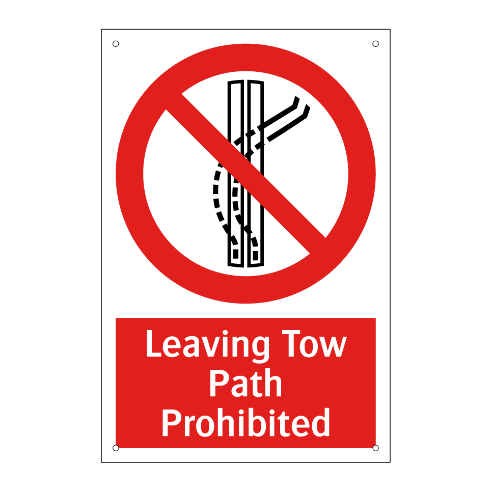 Leaving Tow Path Prohibited