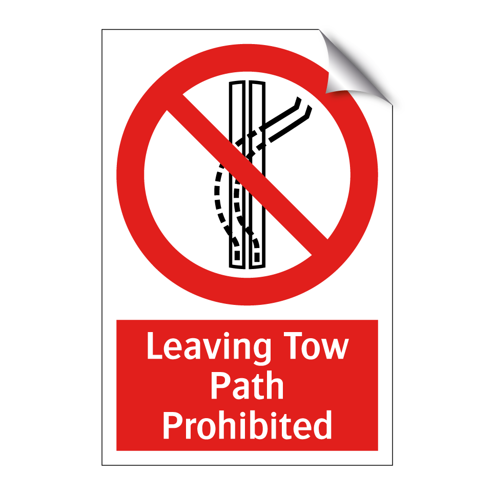 Leaving Tow Path Prohibited