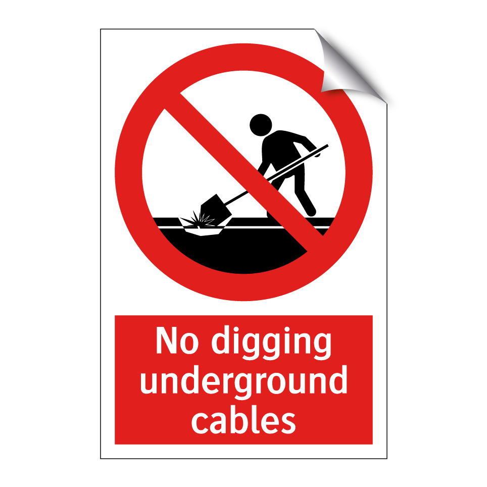 No digging underground cables