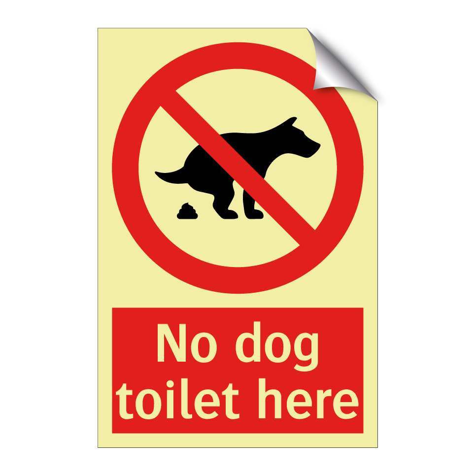 No dog toilet here
