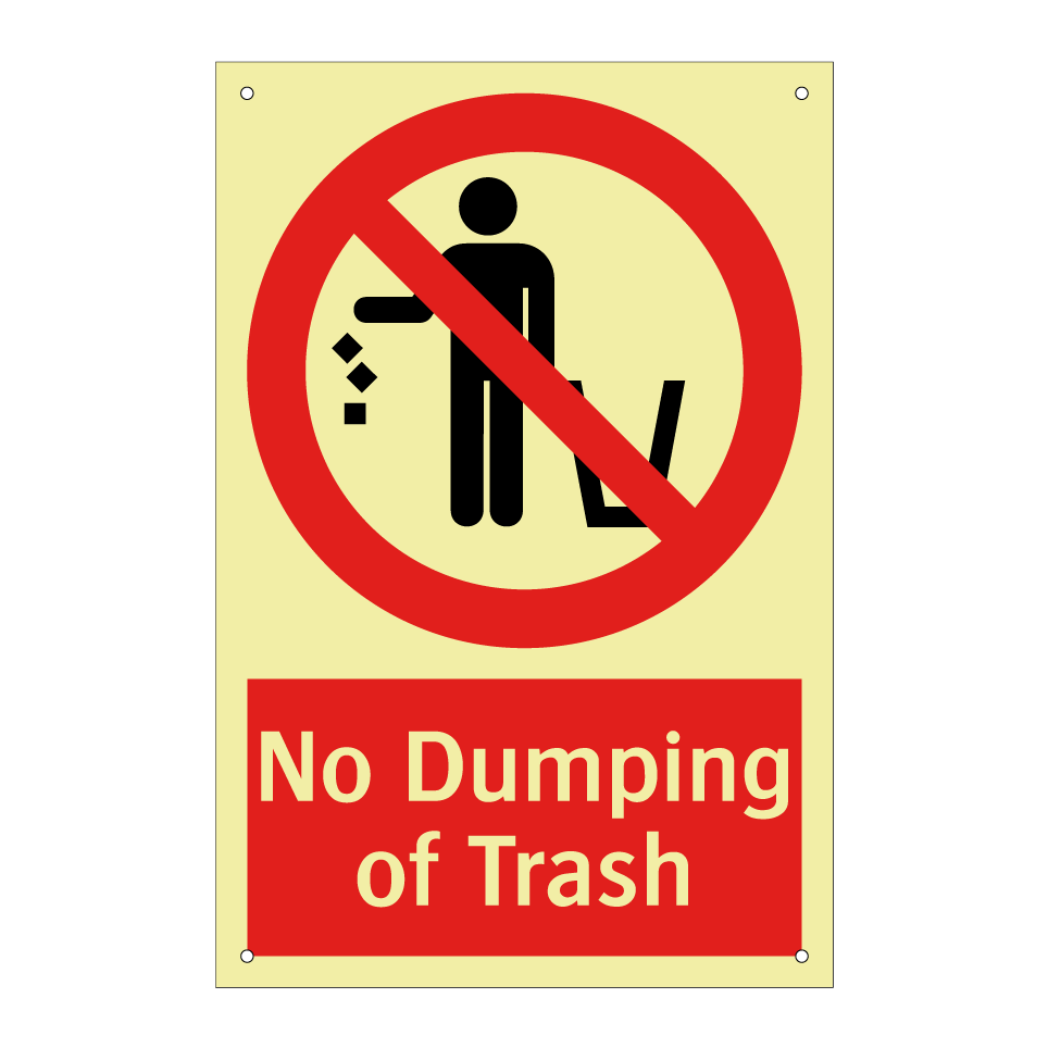No Dumping of Trash
