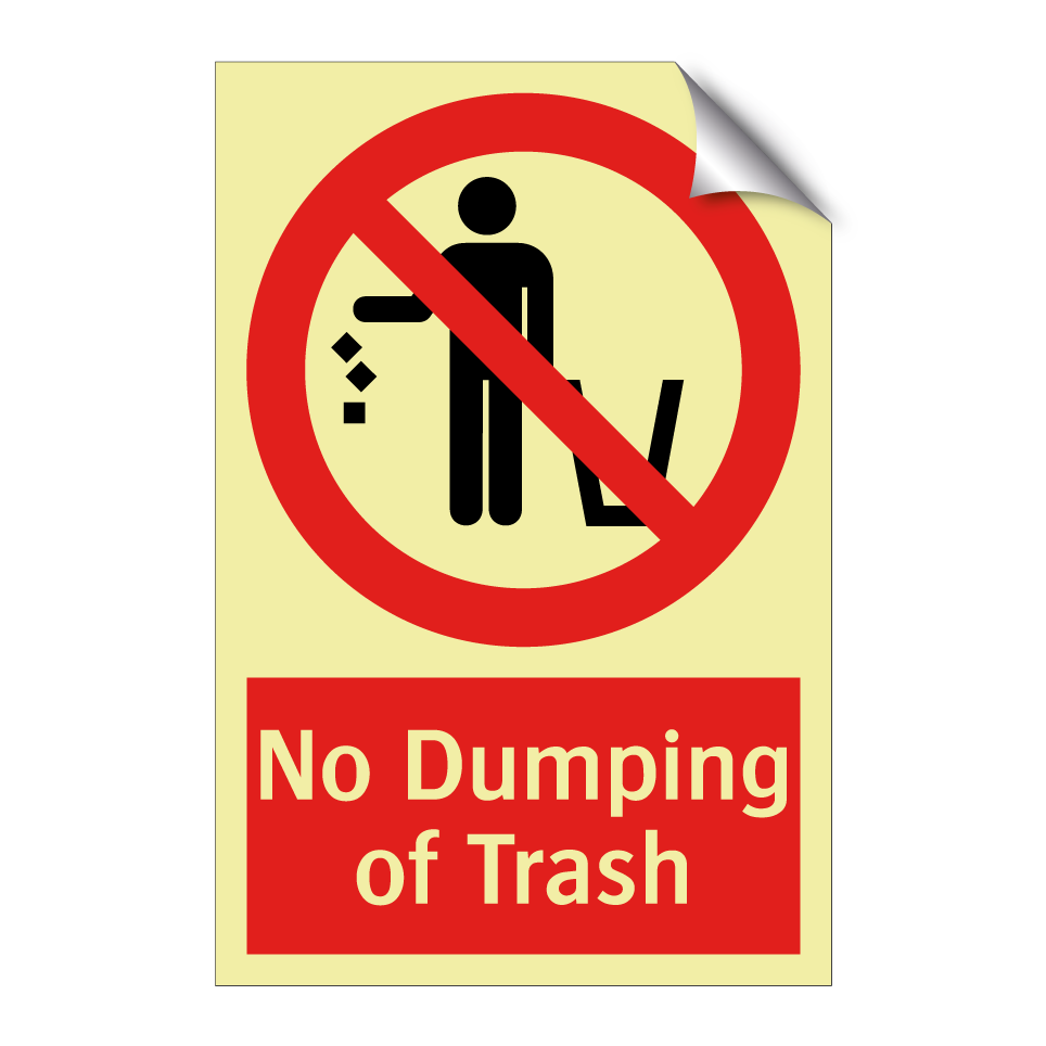 No Dumping of Trash