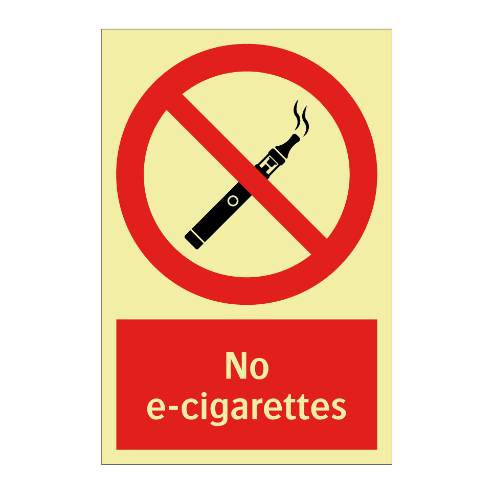 No e-cigarettes