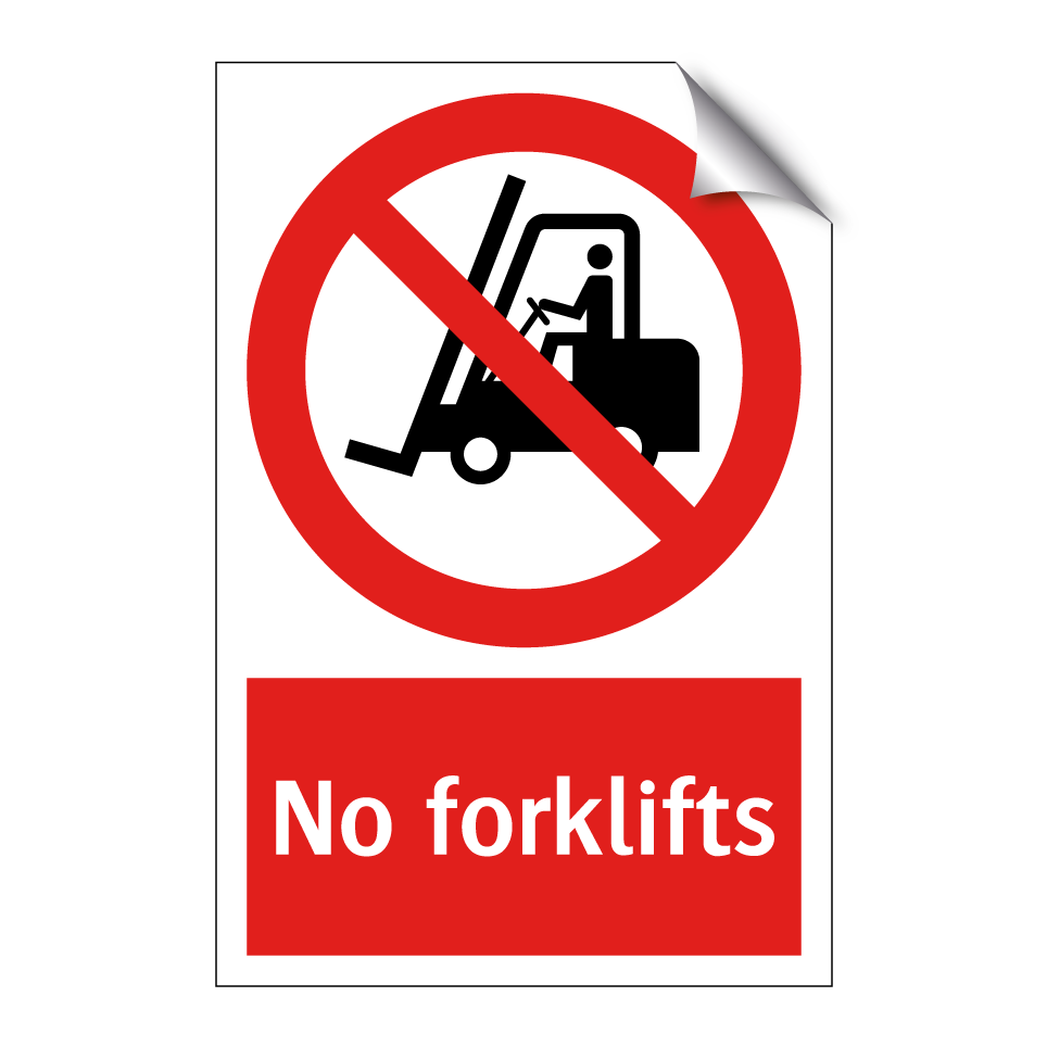 No forklifts
