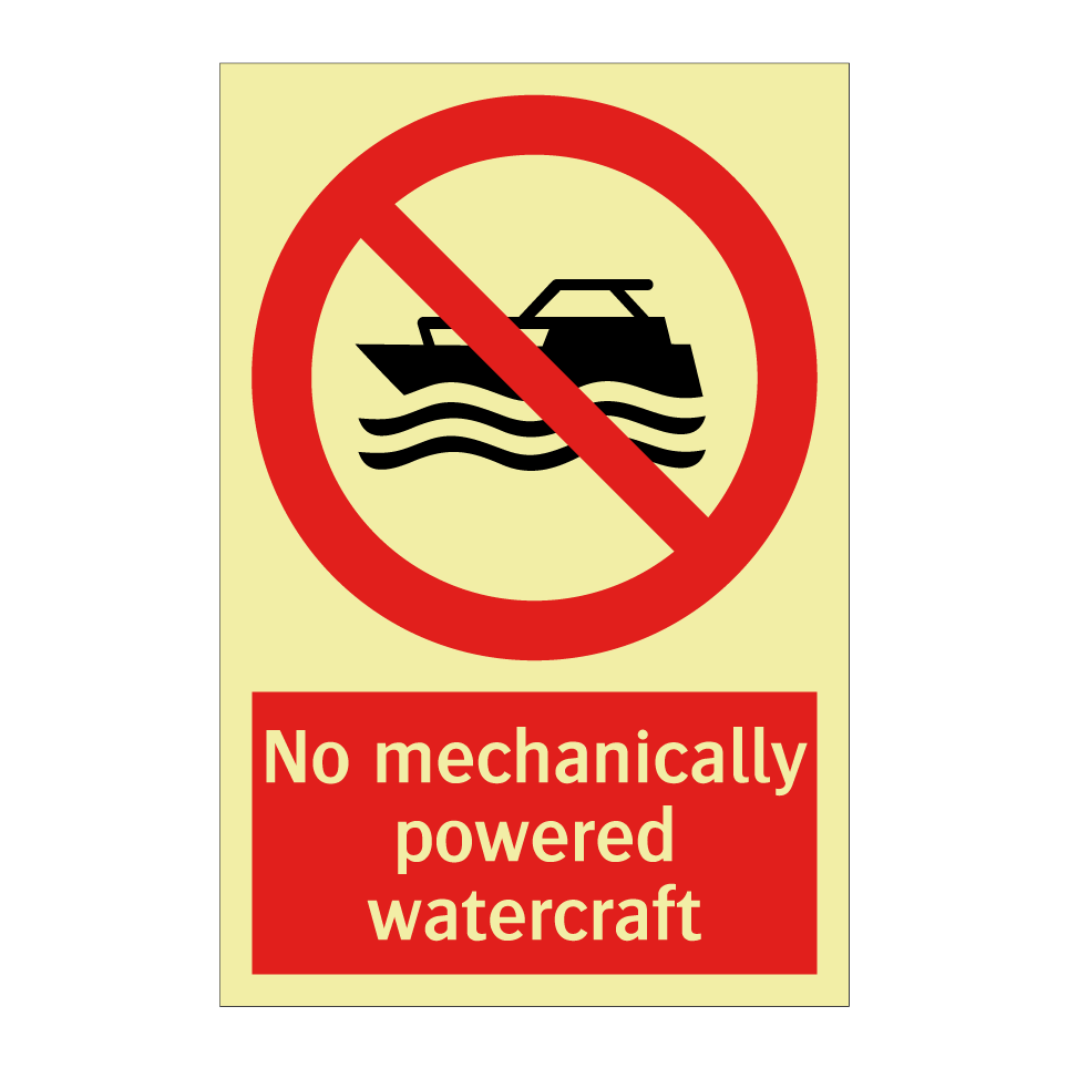 No mechanically powered watercraft