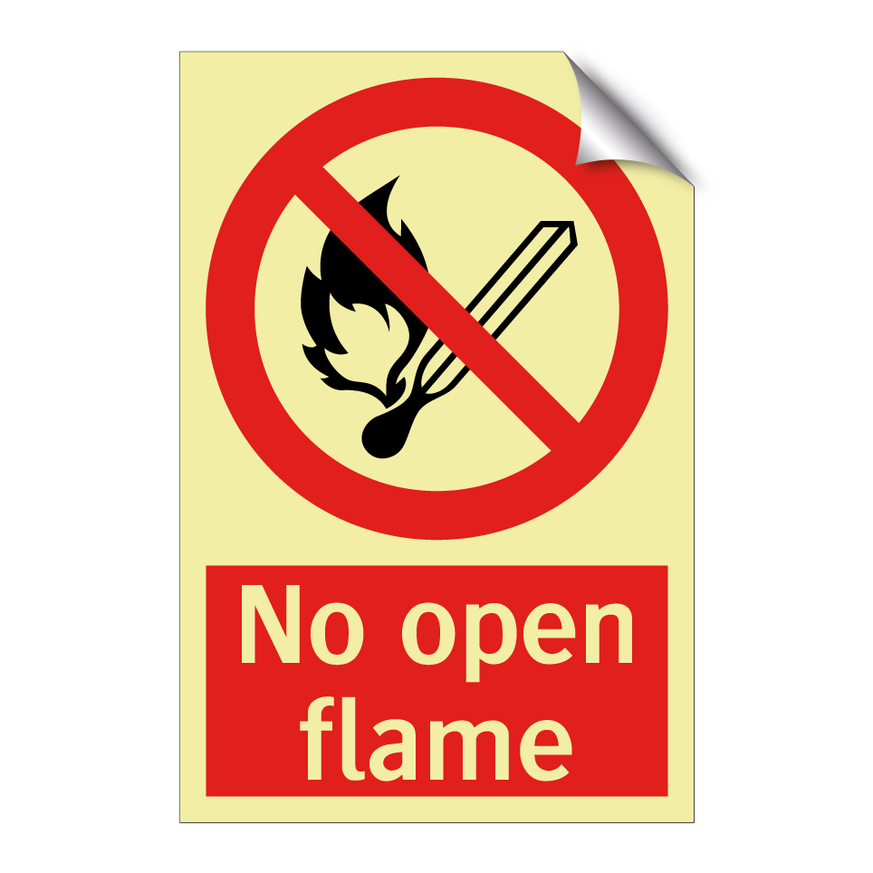 No open flame
