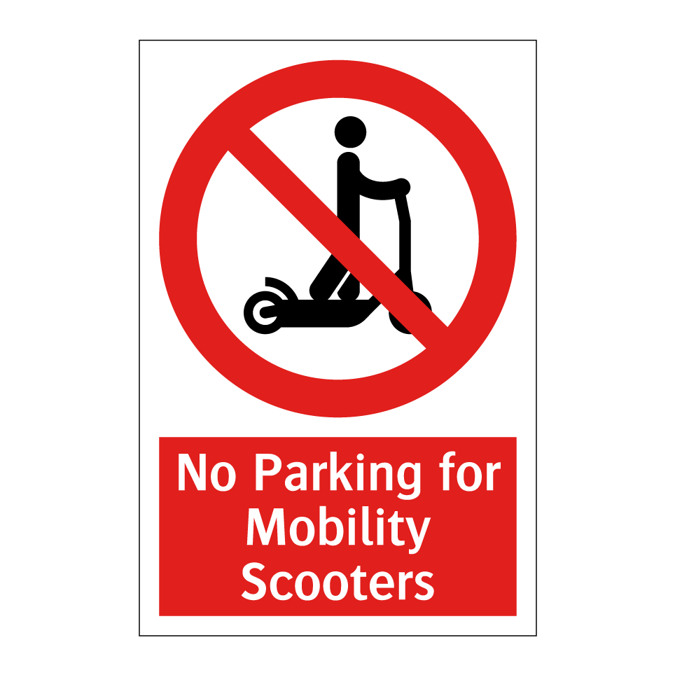 No Parking for Mobility Scooters