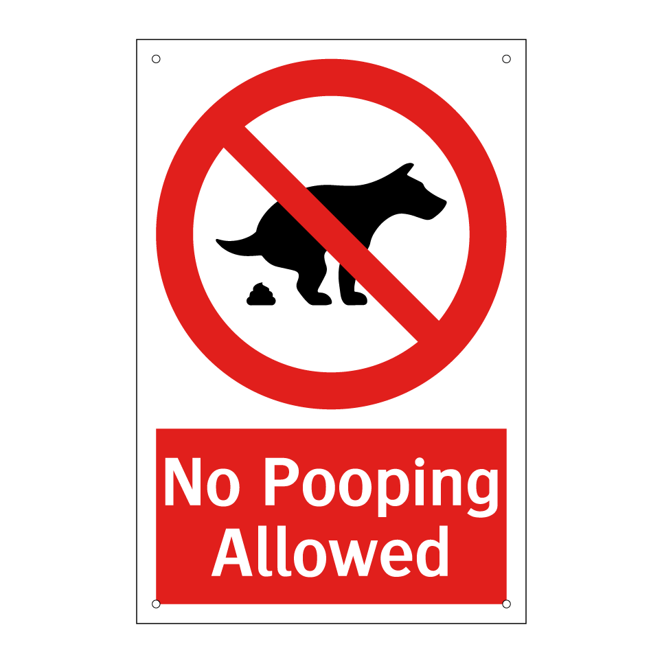 No Pooping Allowed